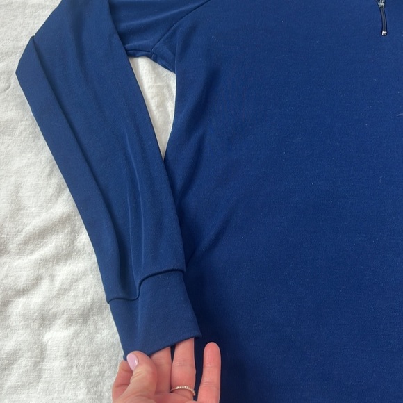 Patagonia Quarter Zip Pullover Sweater Capilene Blue Size Extra Large - Picture 6 of 9